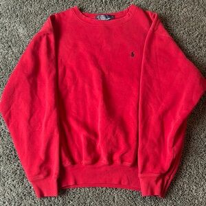 Polo by Ralph Lauren Men's Red Crewneck